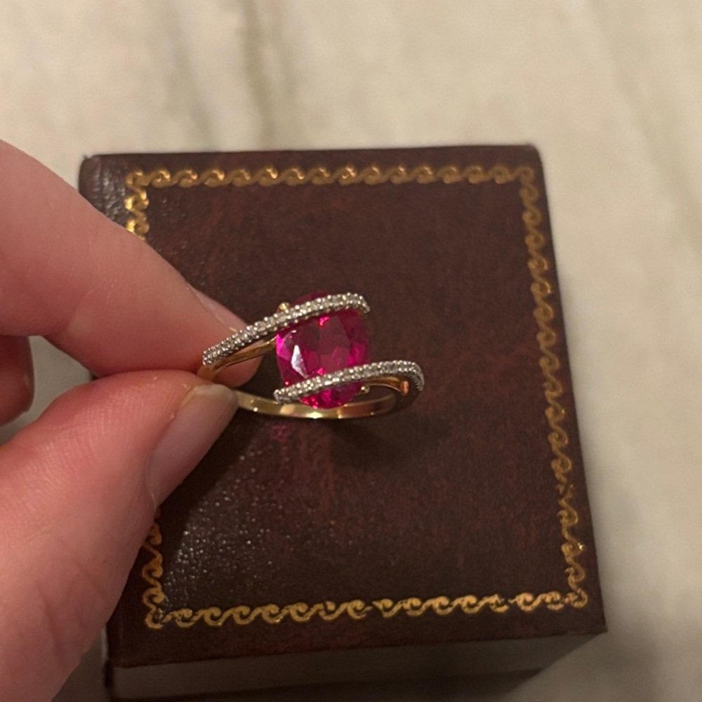 Ruby And Diamond Ring - image 1